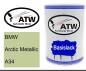 Preview: BMW, Arctic Metallic, A34: 500ml Lackdose, von ATW Autoteile West.